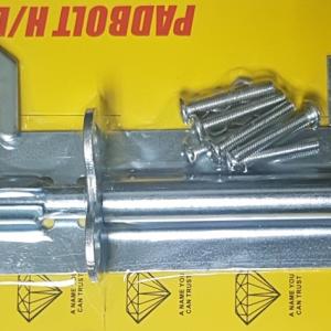 Noble Lockable Pad Bolt latch 200mm Zinc Plated